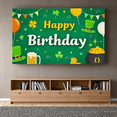 thumbnail image 6 of Green Themed Happy Birthday Banner with Shamrock Balloon Decorations Irish Party Elements Photography Props Backdrop Party Decorations Birthday Celebration St Patrick Day Party Supplies, 6 of 7