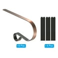 thumbnail image 3 of Christmas Stocking Holders, 6pcs Stocking Holder Stand Metal Hooks for Fireplace Decorations, Bronze, 3 of 5