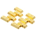 thumbnail image 3 of WORGEOUS 10 Uds casa de muñecas barras de oro modelo Mini ladrillo dorado diseño en miniatura barras de oro tamaño S hueco, 3 of 7