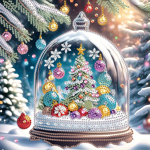 Kit Con Forma Especial Parcial 5D DIY Navidad 30x30cm