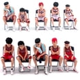 thumbnail image 2 of Figuras de acción de Slam Dunk, juguete de PVC, kaade Rukawa, Hanamichi, Sakuragi, Takenori, Miyagi, Ryota, modelo de coche colgante, 5 unids/set por Set, 2 of 4