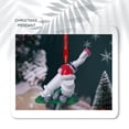 thumbnail image 4 of Inteprter Colgante de resina de árbol de Navidad de estilo de dibujos animados, adorno colgante con cuerda roja, decoración de ventana de pared de Kits de decoración para fiestas Tipo 12 Inteprter HA010000-12, 4 of 6