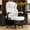 Beige, variant on NYOAK 700lbs Big and Tall Office Chair, Heavy Duty Ergonomic Chair, Extra Wide Seat, Quiet Rubber Wheels, High Back with Lumbar Support, Flip-Up Arms