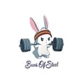 thumbnail image 2 of 1pc Women'S Funny Workout Rabbit Print T-Shirt, Casual Crew Neck Short Sleeve, Polyester Knit Fabric, Medium Stretch, Animal Pattern, All-Season Comfort Fit Top Tee For Adult, Men, Women, Teen, Teena, 2 of 7