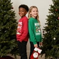thumbnail image 2 of DDSOL Toddler Christmas Sweatshirt Santa Graphic Long Sleeves Top Green 4T, 2 of 7