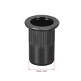 thumbnail image 3 of Unique Bargains M10 Rivet Nuts Carbon Steel Zinc-Plated Knurled Flat Head Threaded Insert Nut Black 30 Pcs, 3 of 6
