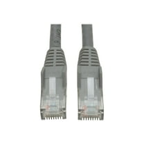 Tripp Lite 1ft Cat6 Gigabit Snagless Molded Patch Cable RJ45 M/M Gray 1' (N201-001-GY)