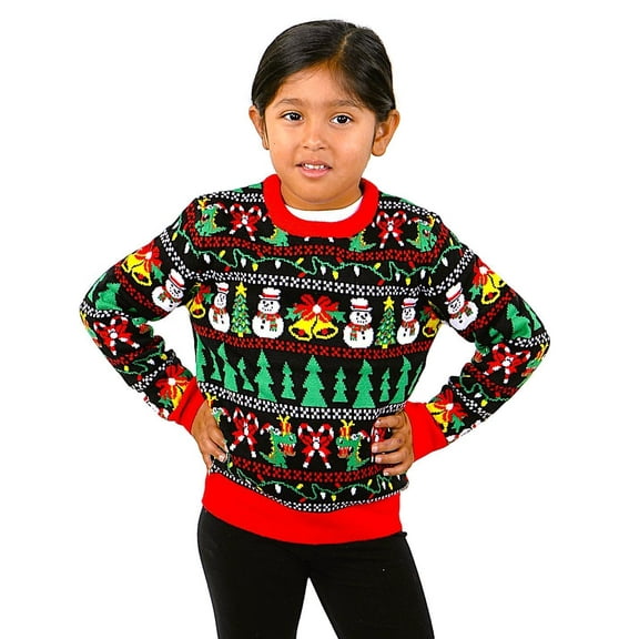 SOCAL LOOK Youth Ugly Christmas Sweater-Cute Holiday Pullover for Teens Big Boys & Girls 13/14 Years