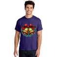 thumbnail image 2 of Christmas-Bells-Stained-Glass Mens Graphic Tee, 100% Cotton, Casual Summer Wear, 2 of 2