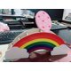 thumbnail image 2 of Wooden Pen and Pencil Holder - Rainbow Wooden Pen Holder Phone Holder Desk Organizer for Office Supplies Makeup Brush Classroom Organization for Women, 2 of 5