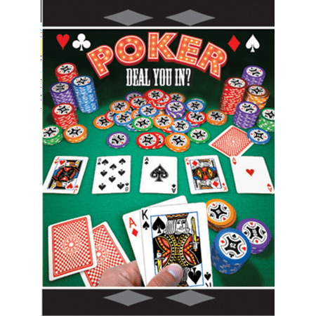 Casino Night 'Poker' Invitations w/ Envelopes (8ct)