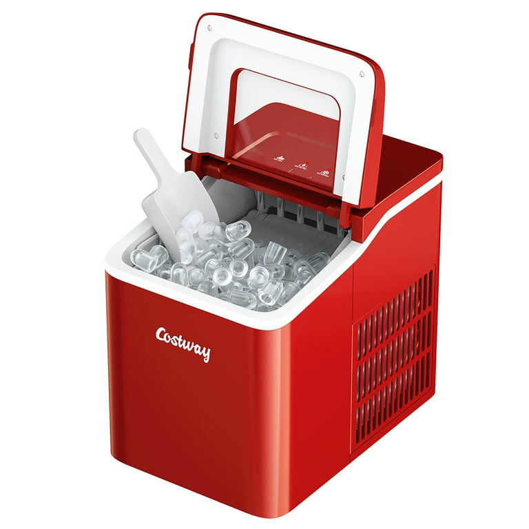 Costway Portable Ice Maker Machine Countertop 26LBS/24H LCD Display w/ -  14.5''x10''x12''(LxWxH) - Bed Bath & Beyond - 32092143