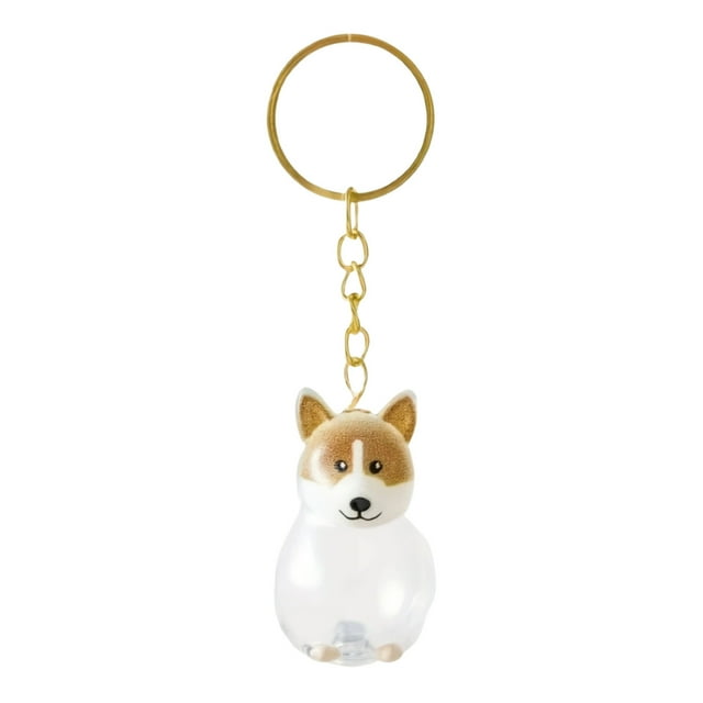 Porte-clés Commémoratif pour Poils de Chien, Bouteille Commémorative Transparente pour Poils d'Animaux, Bouteille de Rangement pour Poils de Chien, Souvenirs pour Animaux, Porte-Clés pour Poils de Chien, Facile à Transporter, Lustre, Connecteurs, Épingle de Noël