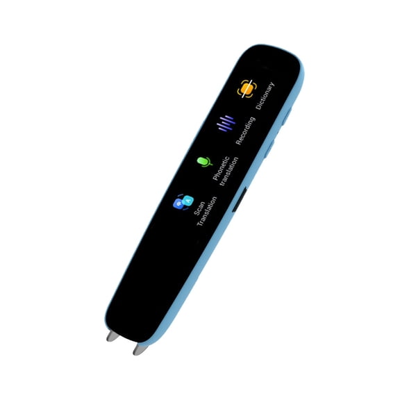 Uanit Multifunctional Translation Scanning Pen Record Black Scan Reader Pen Dictionary Pen Scanning Smart Scanner Translator Device for Language Learners Read Business Travel Home School Library
