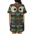 thumbnail image 6 of Sigee Boho Owl for Sleepwear Casual Pjs with Pockets Women's Pajamas Sets Shorts 2 Piece Short Sleeve Lounge Sets X-Large, 6 of 9