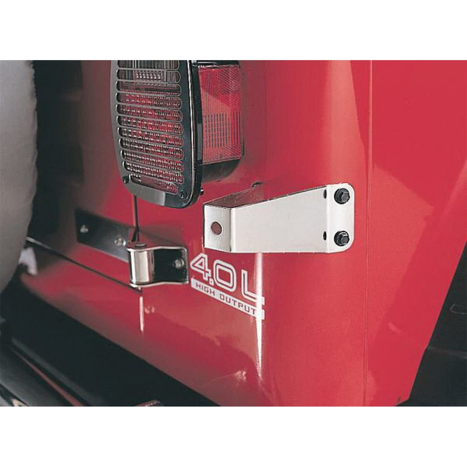 Rampage Stainless Tailgate Stopper | Brite Color | 7342 | Fits 1997 - 2006  Jeep Wrangler TJ 