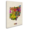 thumbnail image 3 of Trademark Fine Art "Ohio Map" Canvas Wall Art by Michael Tompsett, 3 of 4