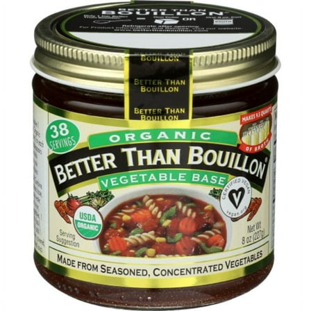 Better Than Bouillon Organic Seasoned Vegetable Base 8 oz Pack of 2