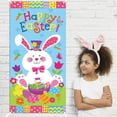 thumbnail image 2 of Easter Bunny Door Banner Spring Holiday Decoration Happy Egg Design Hanging Sign For Indoor Outdoor Party Festive Home, 2 of 6