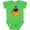 Apple Green, variant on Black Cat, Pumpkin, Cat With Witch Hat, Halloween Boys or Girls Baby Bodysuit