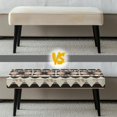thumbnail image 6 of FUIALDOLG Stretch Dining Bench Cover Tribal Ethnic Pattern Anti-Dust Removable Bench Covers Slipcover Washable Seat Cushion Protector for Bedroom, Kitchen, Hotel, Banquet, 6 of 7
