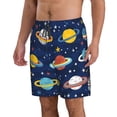 thumbnail image 2 of Naloa Planets and Stars Men's Beach Shorts, Surfing shorts, Swim trunks, Quick Dry Swim Trunks for Surfing Beach Fun - Small, 2 of 9