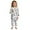 White, variant on Girls Outfits Sets Christmas Robot Doodle Print Long Sleeve Pajama Two Piece Sleepwear Kids Cozy Nightwear