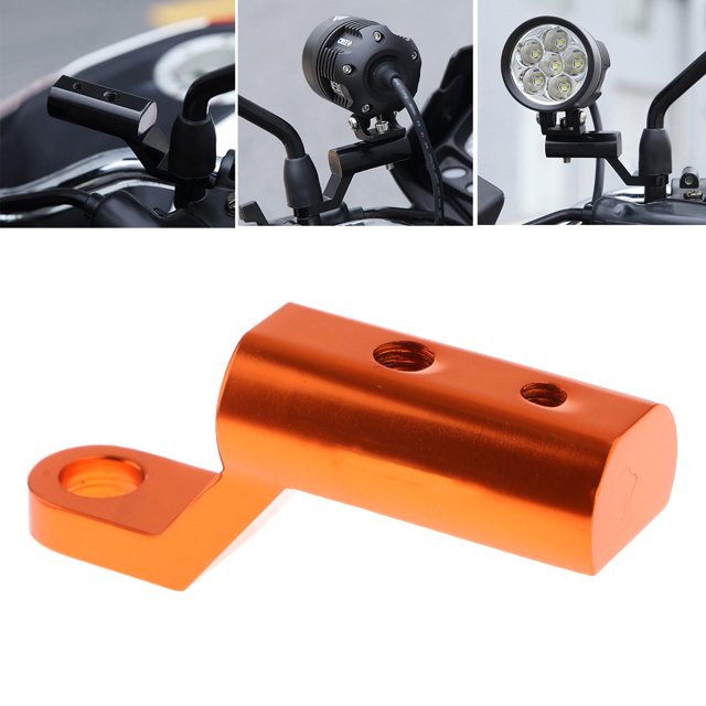 Aleación de manillar retrovisor Espejo Riser Universal Motocicleta de Carreras naranja Cola Elevador de montaje de espejo de motocicleta