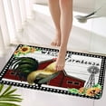 thumbnail image 5 of Harpi Welcome Mat Clearance, Big Rooster Decorative Rug In Front Of Door Rug Super Absorbent Quick Dry Rubber Backing Non Slip Machine Washable Area Rugs Super Soft Non Slip Modern Home Decor, 5 of 6