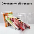thumbnail image 4 of Paquete de 2 Cestas para refrigerador y Congelador, Cestas Grandes de Almacenamiento de Alambre para el Hogar con Asas para Guarde Artículos de Despensa,, 4 of 7