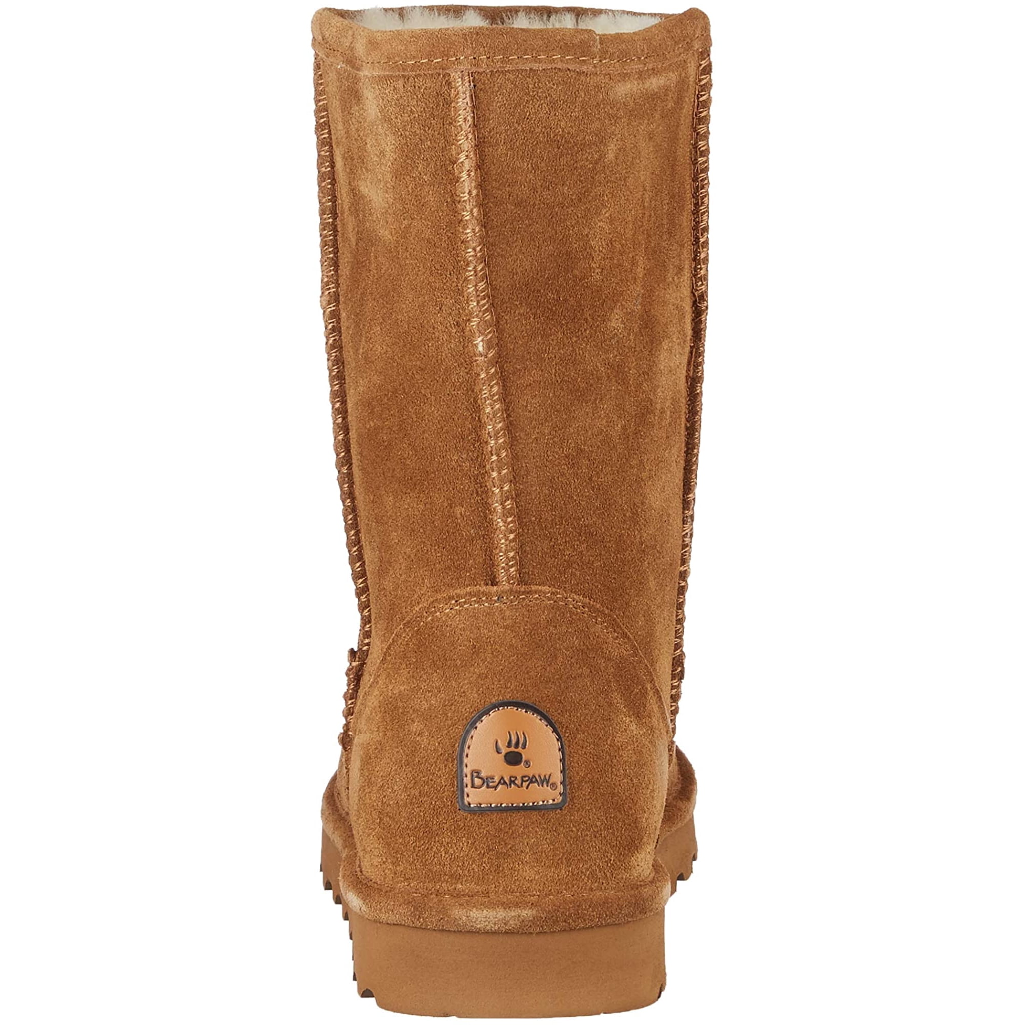 BEARPAW Women s Elle Short Wide Hickory Size 8 Women s Boot Classic Suede Women s Slip On Boot Comfortable Winter Boot
