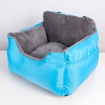 Supplies Dog Pet Booster Seat for Car, Truck, and SUV Travel with Soft Plush Cushion with Tall Pillow and Walls, Comfortable Bedding with Secure Straps 21.6*19.6*13.7in