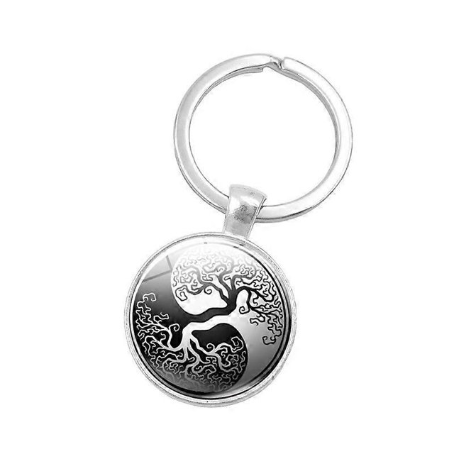 Porte-clés style Chinois Taiji Yin Yang Poisson