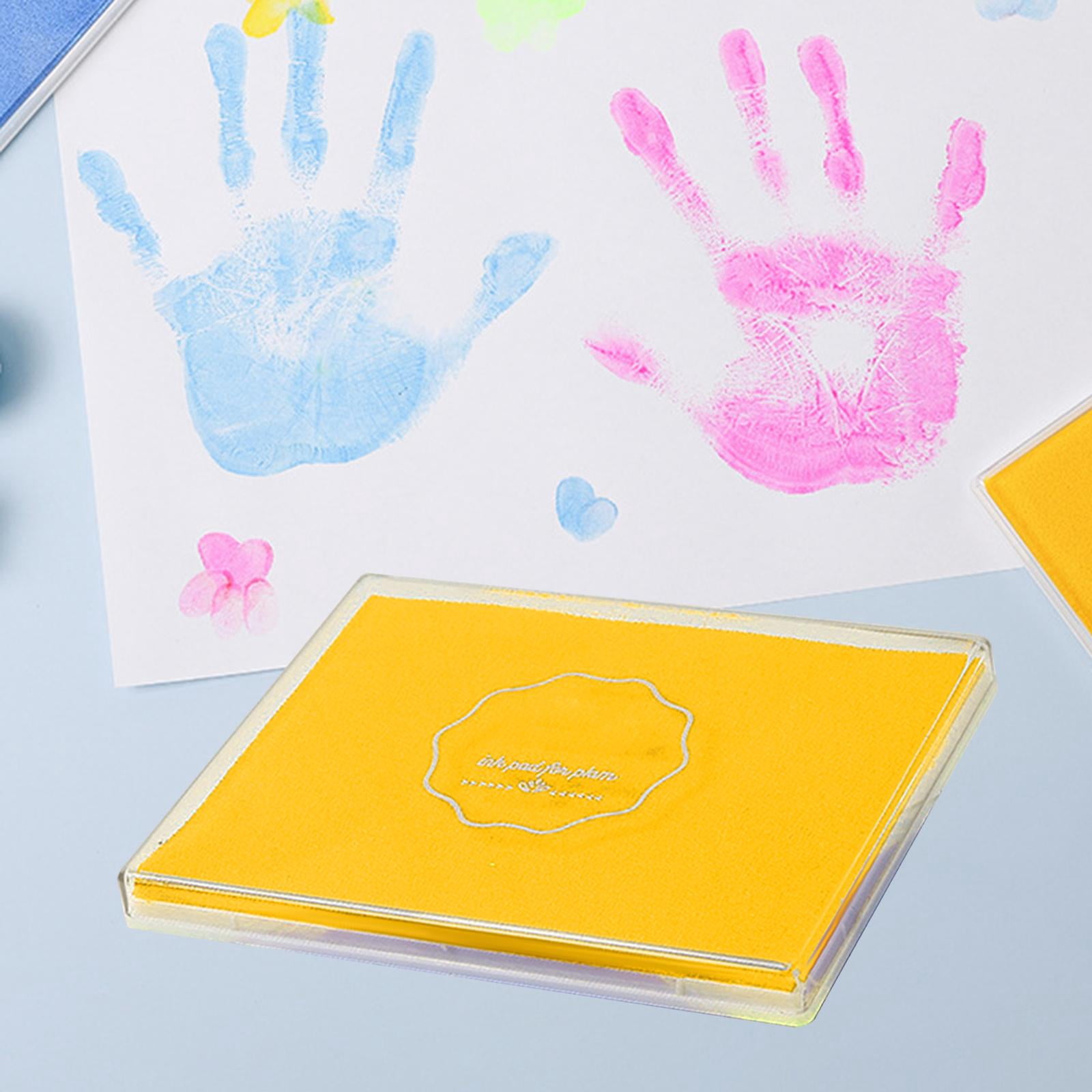 Milageto 4x Ink Pads DIY Card Making Painting Washable Embossing Arts Stamps Ink Pad for Wedding Decor Finger Paint Journals Poster Greeting Cards 4 Pcs