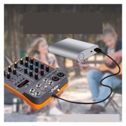 Audio Mixer Fuluode V4 Sound Mixing Console USB Record Computer 48V Phantom Power Delay Repaeat Effect 4 Channels USB ,Easy to Use