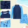thumbnail image 6 of Lanbubble Boys Long Sleeve Rash Guard Swimsuit Kids 2-Pieces Bathing Suits Set, 6 of 6