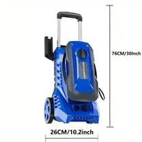 Electric Power Washer 4800 PSI Max, 2.9 GPM with Foam Tank, 4 Quick-Connect Nozzles, 25ft Hose for Home and Car Cleaning