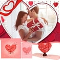 thumbnail image 1 of Clearance!Etsjal Party Dressing ,Greeting Cards,Valentine's Day 3D Greeting Card Love Cherry Tree Paper Carving Teacher's Day Blessing Message Thank You Card,Valentine's Day gift, 1 of 9