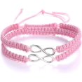 thumbnail image 1 of Bracelets Infinity Braided Handcrafted Adjustable Braided For Men Women Friendship Family Couple 2pcs, 1 of 5