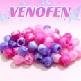 thumbnail image 6 of 48PCS Pink Hair Beads Purple Large Bead for Braids Pony Beads for Kids Girls Loc Dreadlock Accessories Cute Braids Decoration Jewelry Making Kit, 6 of 10
