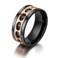 thumbnail image 3 of Anillos giratorios de acero inoxidable Salvador para hombres números giratorios Talla 8 9 10 11, 3 of 5