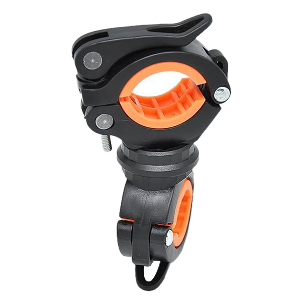 360° MTB Bicycle Bike Handlebar Mount Bracket Flashlight Torch Clip Holder Clamp