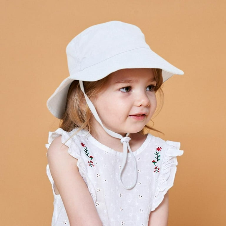 SILVERCELL Baby Girl Sun Hats Summer Baby Hats UPF 50+Toddler Sun Hat  Infant with Wide Brim Bucket Hat 6M-8T