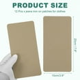 thumbnail image 2 of Uxcell 12 Piezas Parches de Planchar de Mezclilla para Ropa Tono Beige, 2 of 6