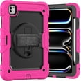 thumbnail image 1 of Funda Protectora para IPad Pro de 11 Pulgadas (M4) 5ª Generación 2024 con Soporte Giratorio de 360 ° (Rosa), 1 of 9