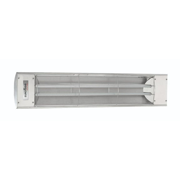 Eurofase Heating - 4000 Watt Electric Infrared Dual Element Heater-240 Voltage-Stainless Steel Finish-No Fascia Decorative Fascia