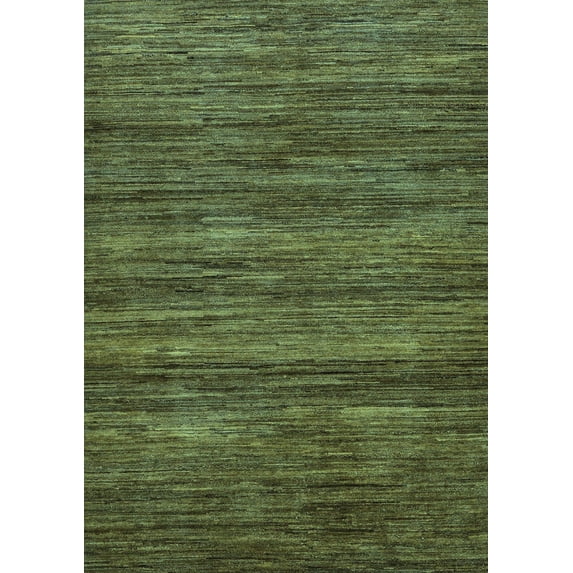 Ahgly Company Indoor Rectangle Abstract Light Blue Modern Area Rugs, 2' x 5'