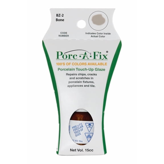 Porc-A-Fix Touch-Up Repair Glaze Paint Kit to Match Bootz, Bone (BZ-2)
