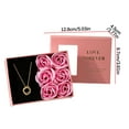 thumbnail image 3 of Romantic Rose Gift Box with Preserved Eternal Flower and Heart Necklace, Elegant Jewelry Rose Box for Lover Proposal, Valentines Day Anniversary Birthday Gift Set for Women Wife Girlfriend, HAODEJW, 3 of 8