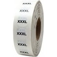 thumbnail image 1 of Clear XXXL Clothing Size Strip Stickers | 0.75" x 4" Inches | 200 Pack, 1 of 1